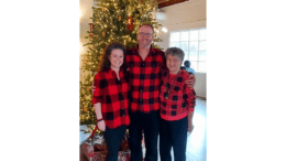Brian Benefield, his wife Cecilie, and mom, Yvonne
