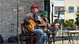 Duo Second Helping performs