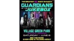 A concert poster for the Guardians of the Jukebox described in the article