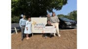 Pictured (left to right): * Anthony Jayesingha, Executive Director, Unity North Atlanta * Louise Sterling, Case Manager, Family Promise Cobb County * Rev. Richard Burdick, Senior Minister, Unity North Atlanta * Judith Johnston, Board Member, Unity North Atlanta * Autumn Kitts Sines, Executive Director, Family Promise Cobb County