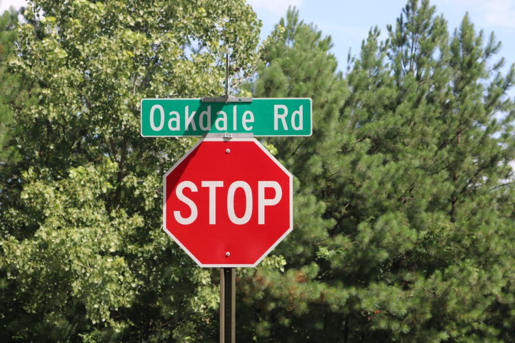 Oakdale Road at Dickerson -- photo by Larry Felton Johnson