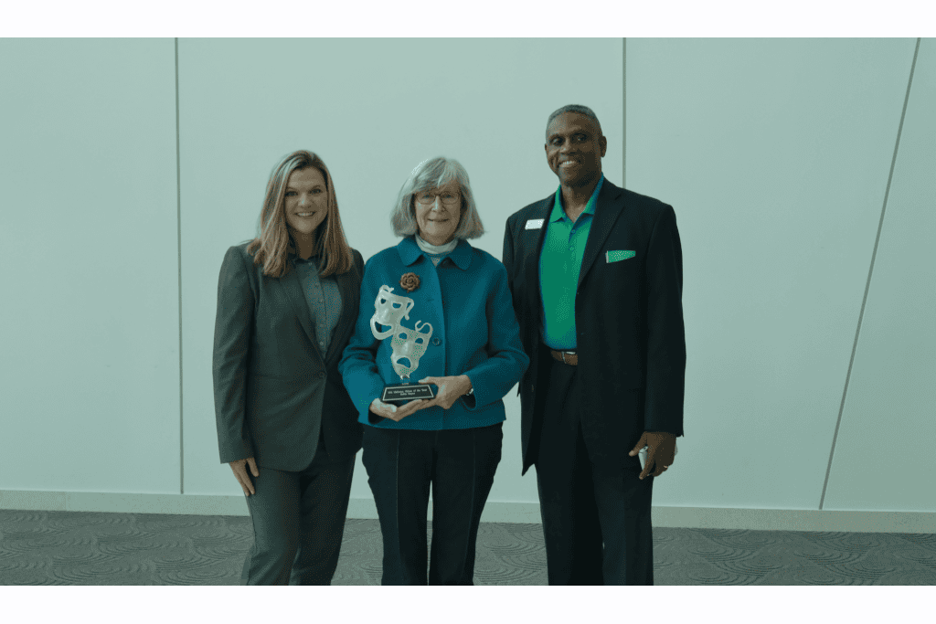 Mableton COTY Photo (l to r) Sharon Mason, Cobb Chamber CEO, Robin Meyer (Mableton Citizen of the Year), and Ray Thomas of the Mableton Improvement Coalition