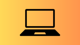 A line drawing of a computer