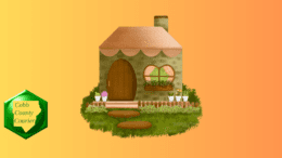 A charming and neat front yard with plantings and flower pots