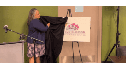District Attorney Sonya F. Allen unveils "Hope Lives Here" mural and introduces The RedBud Blossom Family Justice Center