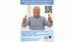 Flyer for Senior luncheon described in body of article
