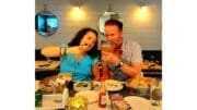 Photo of the Benefield family enjoying a meal at Mac's Raw bar