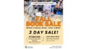 Flyer for the Cobb County Public Library Fall Book Sale with the same info as the accompanying article