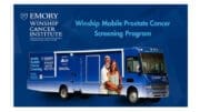 Flyer for prostate screening event described in detail in the article